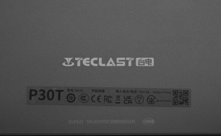 Планшет Teclast P30T A523 (1.8) 8C RAM4Gb ROM128Gb 10.1" IPS 1280x800 Android 14 серый 5Mpix 2Mpix BT WiFi microSD 256Gb 6000mAh 10hr