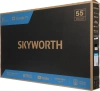 Телевизор QLED Skyworth 55" 55Q66G Google TV Frameless черный/серебристый 4K Ultra HD 60Hz DVB-T DVB-T2 DVB-C DVB-S DVB-S2 USB WiFi Smart TV