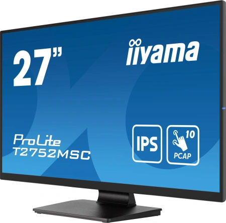 Монитор Iiyama 27" ProLite T2752MSC-B1 черный IPS LED 16:9 HDMI M/M глянцевая 1000:1 400cd 178гр/178гр 1920x1080 60Hz DP FHD USB Touch 6.7кг