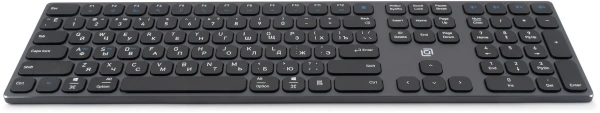 Клавиатура Оклик K867W серый/черный USB беспроводная BT/Radio slim Multimedia (2002130)