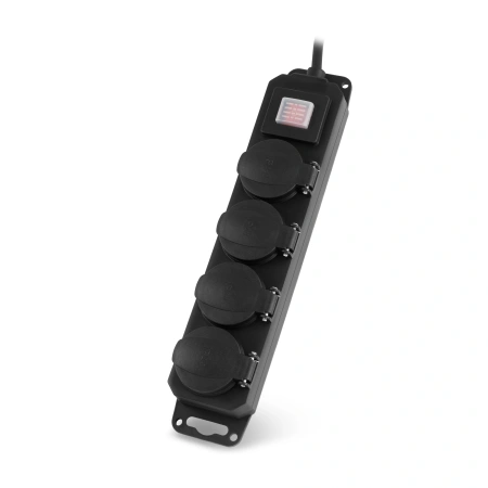 Сетевой фильтр Buro 400MDP-3-B 3м (4 розетки) черный (коробка)