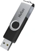Флеш Диск Netac 128GB U505 NT03U505N-128G-20BK USB2.0 черный/серебристый