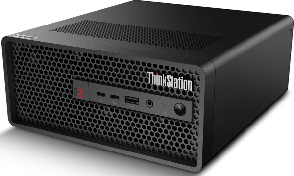 ПК Lenovo ThinkStation P3 Ultra SFF i7 14700K (3.4) 32Gb SSD1Tb UHDG 770 Windows 11 Pro 64 2.5xGbitEth+1xGbitEth 300W мышь клавиатура черный (30HBS64300)