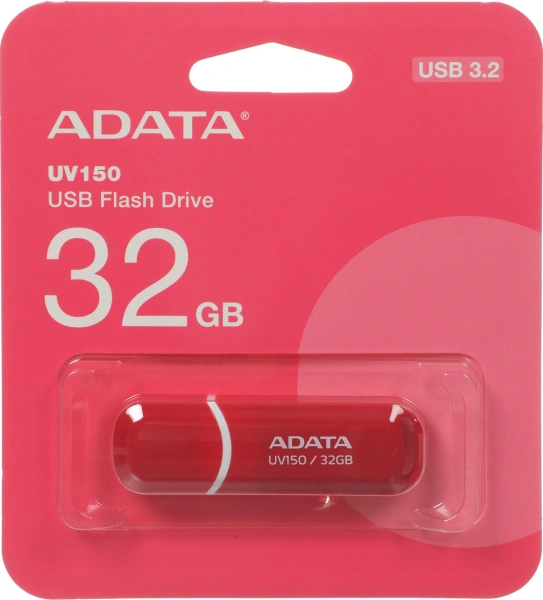 Флеш Диск A-Data 32Gb DashDrive UV150 AUV150-32G-RRD USB3.0 красный