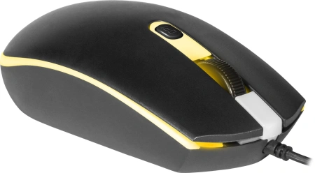 Мышь Defender Dot MB-986 черный оптическая 1600dpi USB 3but (52986)