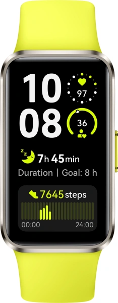 Фитнес-трекер Huawei Band 10 Nora-B29F AMOLED корп.:серебристый рем.:зеленый (55020ELC)
