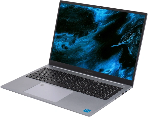 Ноутбук Digma Pro Pactos Core i5 1235U 16Gb SSD512Gb Intel Iris Xe graphics 16" IPS WUXGA (1920x1200) Windows 11 Pro dk.grey WiFi BT Cam 5500mAh (DN16P5-ADXW01)