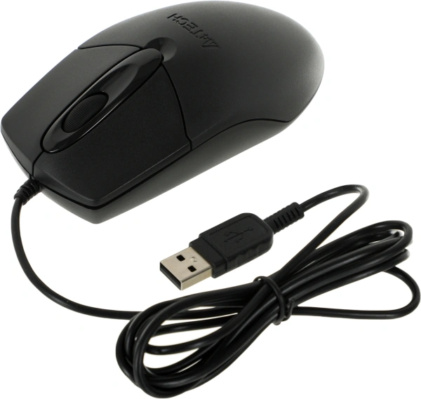 Мышь A4Tech OP-720 черный оптическая 1200dpi USB 3but (OP-720 USB (BLACK))