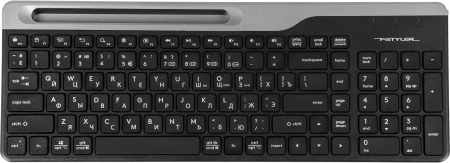 Клавиатура A4Tech FBK25 черный/серый USB беспроводная BT/Radio slim Multimedia (FBK25 BLACK)