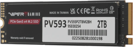 Накопитель SSD Patriot PCIe 5.0 x4 2TB PV593P2TBM28H Viper VP593 M.2 2280