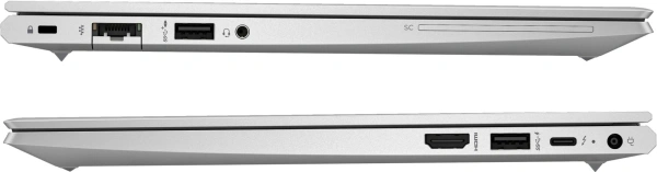 Ноутбук HP EliteBook 630 G10 Core i7 1355U 8Gb SSD512Gb Intel Iris Xe graphics 13.3" IPS FHD (1920x1080) FreeDOS silver WiFi BT Cam (816M8EA)