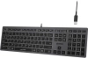 Клавиатура A4Tech FX60H серый USB slim LED (FX60H GREY/WHITE) кабель 1.5м