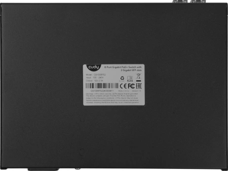Коммутатор Cudy GS1008PS2 (L2) 8x1Гбит/с 2SFP 8PoE+ 120W неуправляемый
