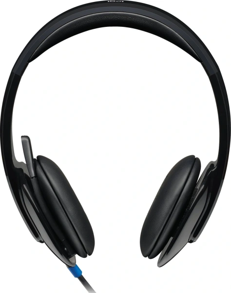 Наушники с микрофоном Logitech H540 черный 1.8м накладные USB оголовье (981-000481)
