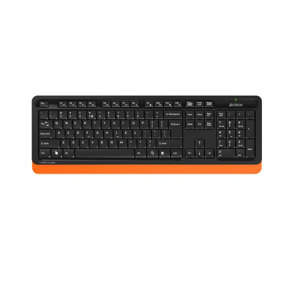 Клавиатура + мышь A4Tech Fstyler FG1010 клав:черный/оранжевый мышь:черный/оранжевый USB беспроводная Multimedia (FG1010 ORANGE)