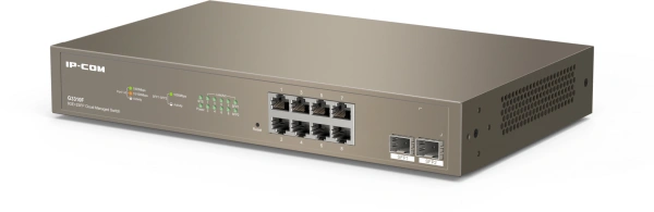 Коммутатор IP-Com G3310F (L2) 8x1Гбит/с 2xКомбо(1000BASE-T/SFP) 2SFP управляемый