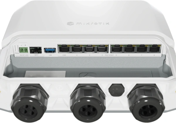 Маршрутизатор MikroTik RB5009UPr+S+OUT 10/100/1000/2500BASE-T/SFP+ белый