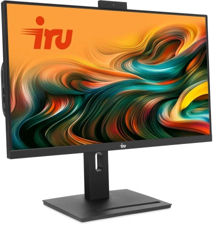 Моноблок IRU 23AM 23.8" Full HD Ryzen 5 5675U (2.1) 8Gb SSD256Gb RGr CR без ОС GbitEth WiFi BT 90W Cam черный 1920x1080