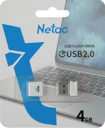 Флеш Диск Netac 4GB U116 NT03U116N-004G-20WH USB2.0 белый