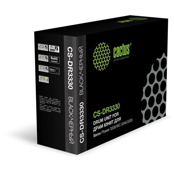 Блок фотобарабана Cactus CS-DR3330 101R00555 черный ч/б:30000стр. для Phaser 3330/WC 3345/3335 Xerox