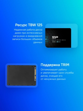 Накопитель SSD Silicon Power SATA-III 256GB SP256GBSS3A55S25 Ace A55 2.5"
