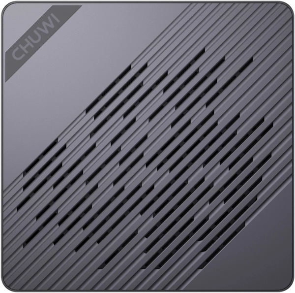 ПК Мини Chuwi AuBox Ryzen AI 9 365 (2) 32Gb SSD1Tb Radeon 880M Windows 11 Pro 2x2.5GbitEth WiFi BT 120W серебристый/черный