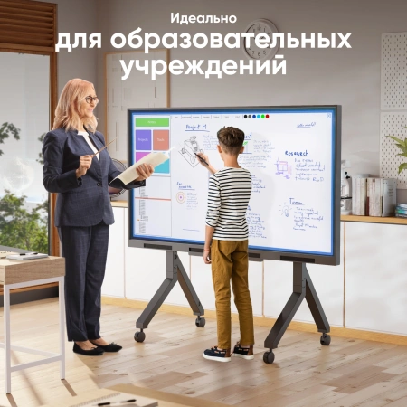 Стойка для телевизора Onkron TS2081 черный 70"-110" макс.120.5кг напольный мобильный