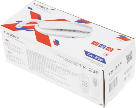 Телефон проводной Texet TX-236 серый