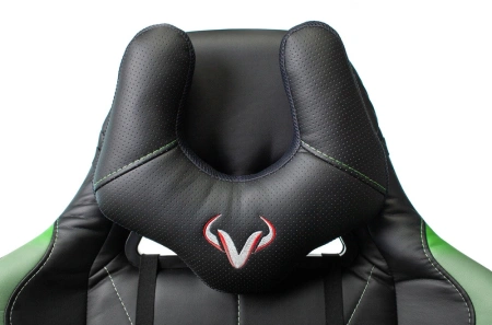 Кресло игровое Zombie VIKING 5 AERO черный/салатовый экокожа с подголов. крестов. пластик