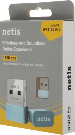 Сетевой адаптер Wi-Fi Netis WF2120 Pro N150 USB 2.0 (ант.внутр.) 1ант.