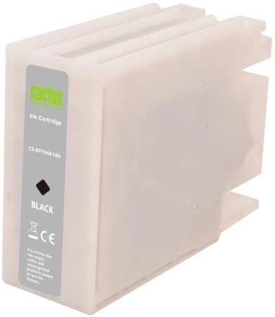 Картридж струйный Cactus CS-EPT04A140 T04A1 черный пигментный (230мл) для Epson WorkForce Pro WF-C8190, WF-C8690 с чипом