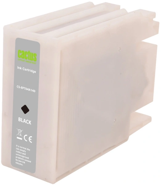 Картридж струйный Cactus CS-EPT04A140 T04A1 черный пигментный (230мл) для Epson WorkForce Pro WF-C8190, WF-C8690 с чипом