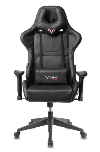 Кресло игровое Zombie VIKING 5 AERO Edition черный экокожа с подголов. крестов. пластик