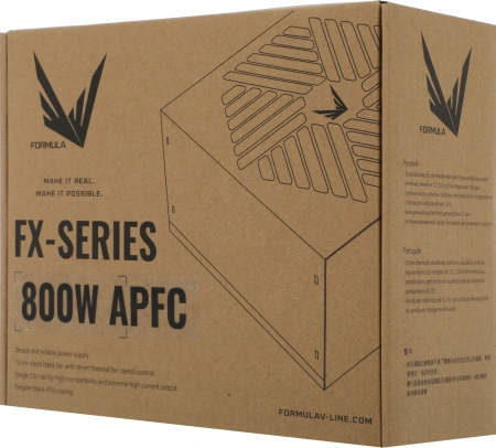 Блок питания Formula ATX 800W FX-800 (20+4pin) APFC 120mm fan 7xSATA RTL