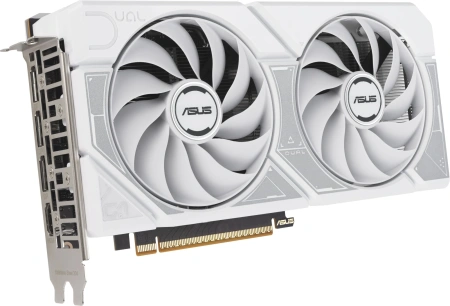 Видеокарта Asus PCI-E 5.0 DUAL-RTX5060-O8G-WHITE NVIDIA GeForce RTX 5060 8Gb 128bit GDDR7 2535/28000 HDMIx1 DPx3 HDCP Ret