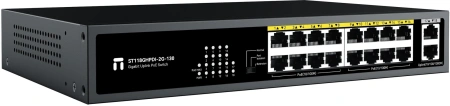 Коммутатор Netis ST118GHPDI-2G-130 16x100Мбит/с 2x1Гбит/с 16PoE 130W неуправляемый