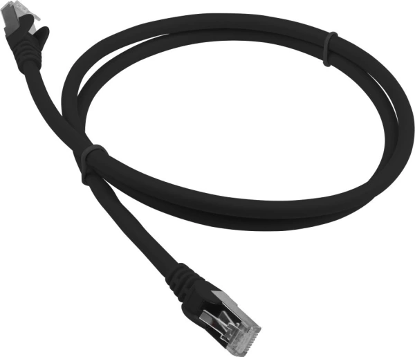 Патч-корд Lanmaster LAN-PC45/S6A-2.0-BK FTP RJ-45 вил.-вилка RJ-45 кат.6A 2м черный LSZH (уп.:1шт)