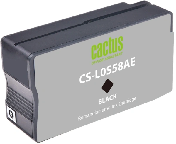 Картридж струйный Cactus CS-L0S58AE 953 черный пигментный (30мл) для HP OJ 7720 Pro/7730/7740/8210 с чипом