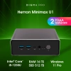 Неттоп Digma Pro Minimax U1 i5 1235U (1.3) 16Gb SSD512Gb Iris Xe Windows 11 Pro GbitEth WiFi BT 60W темно-серый/черный (DPP5-ADXW05)