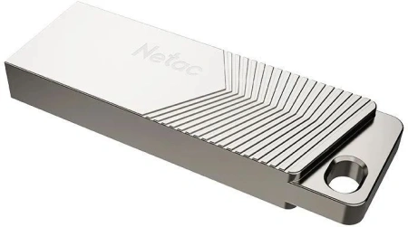 Флеш Диск Netac 64Gb UM1 NT03UM1N-064G-32PN USB3.2 серебристый