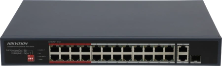 Коммутатор Hikvision DS-3E0326P-E/M(C) (L2) 25x100Мбит/с 1SFP 24PoE 230W неуправляемый