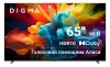 Телевизор LED Digma 65" DM-LED65UBB33 Яндекс.ТВ Frameless Metal черный/черный 4K Ultra HD 60Hz DVB-T DVB-T2 DVB-C DVB-S DVB-S2 USB WiFi Smart TV
