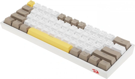 Клавиатура Redragon Fizz механическая белый USB Multimedia for gamer LED (72597) кабель 1.8м