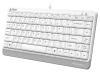 Клавиатура A4Tech FKS11 белый/серый USB (FKS11 WHITE) кабель 1.5м
