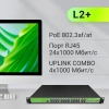 Коммутатор Digma DSP724G-4C-R300 (L2+) 24x1Гбит/с 4xКомбо(1000BASE-T/SFP) 24PoE 24PoE+ 300W управляемый