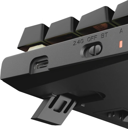 Клавиатура Redragon Ryze Pro механическая черный USB беспроводная BT/Radio Multimedia for gamer LED (71394) кабель 1.8м