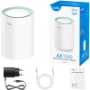 Бесшовный Mesh роутер Cudy M1500 (M1500(1-PACK)) AX1500 10/100/1000BASE-TX белый