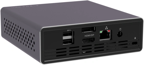 Неттоп Digma Pro Minimax U1 i5 1235U (1.3) 8Gb SSD256Gb Iris Xe Windows 11 Pro GbitEth WiFi BT 60W темно-серый/черный (DPP5-8CXW02)