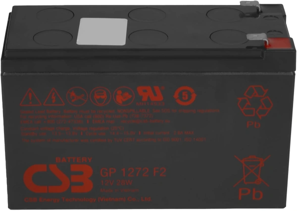 Батарея для ИБП CSB GP1272 F2 12В 7.2Ач