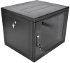 Шкаф коммутационный ЦМО (ШРН-М-9.500-9005) настенный 9U 600x520мм пер.дв.стекл 130кг черный 456мм 19.35кг 180град. 480мм IP20 сталь